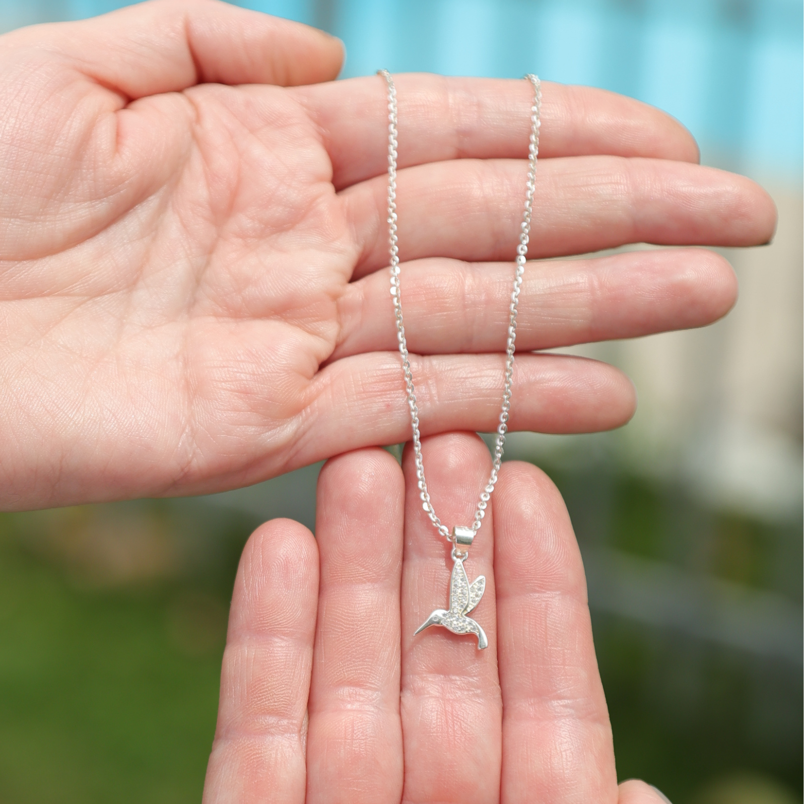 NUEVO COLLAR COLIBRÍ EN PLATA "UN AMOR QUE TRASCIENDE A LA VIDA" (PREVENTA)