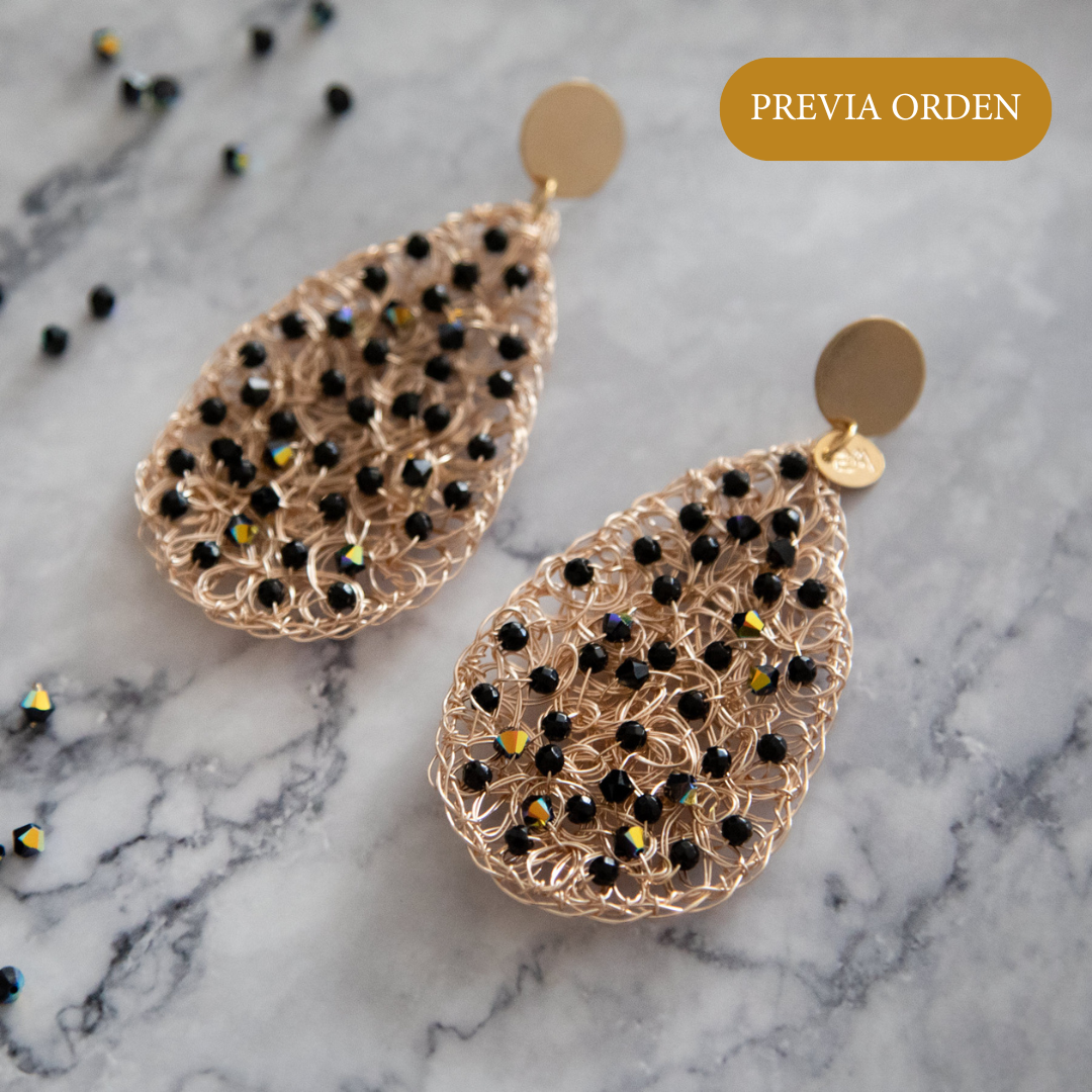 AROS MODELO "PAULA" EN NEGRO