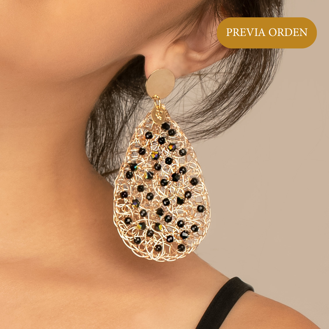 AROS MODELO "PAULA" EN NEGRO