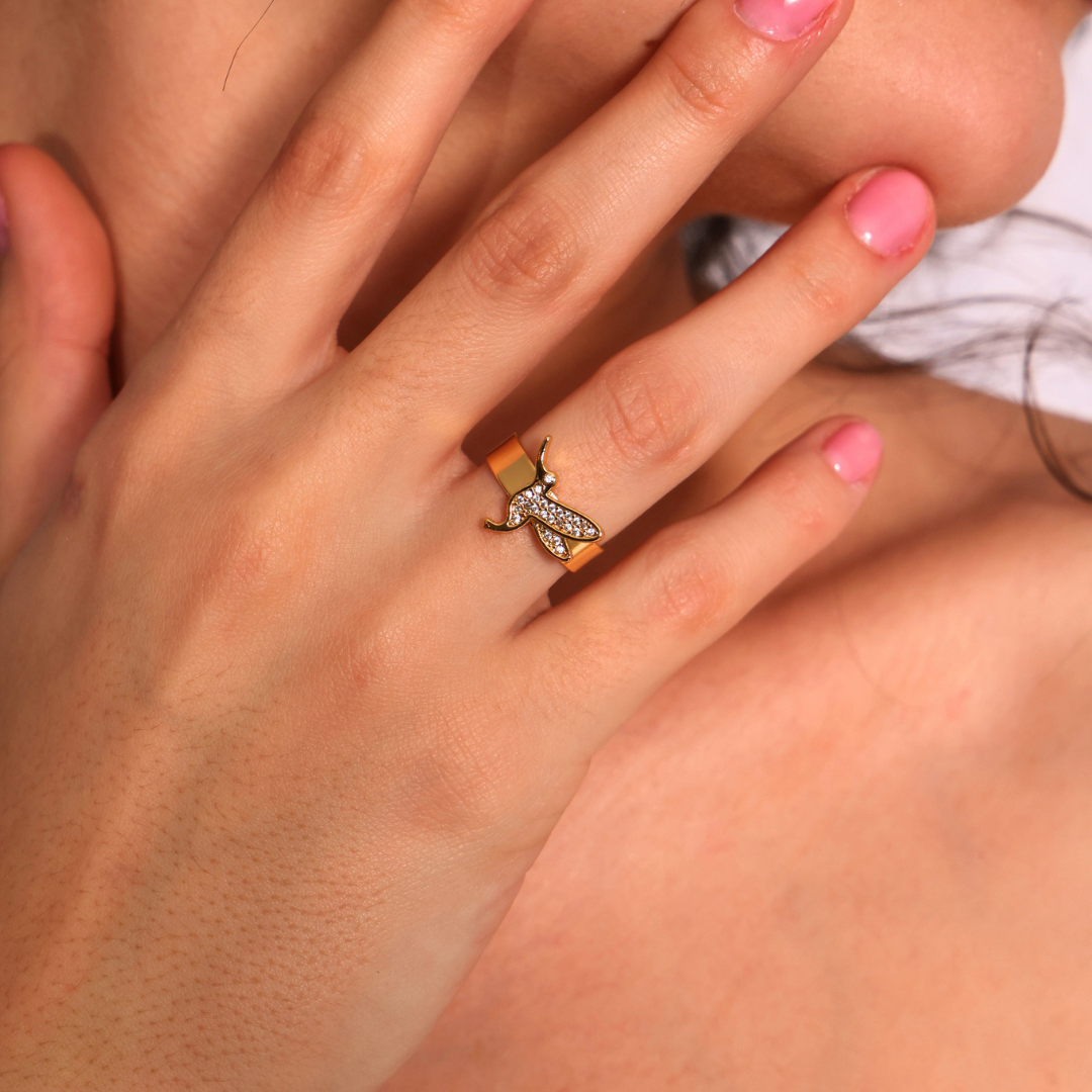 ALMA ETERNA - ANILLO COLIBRÍ (AJUSTABLE)