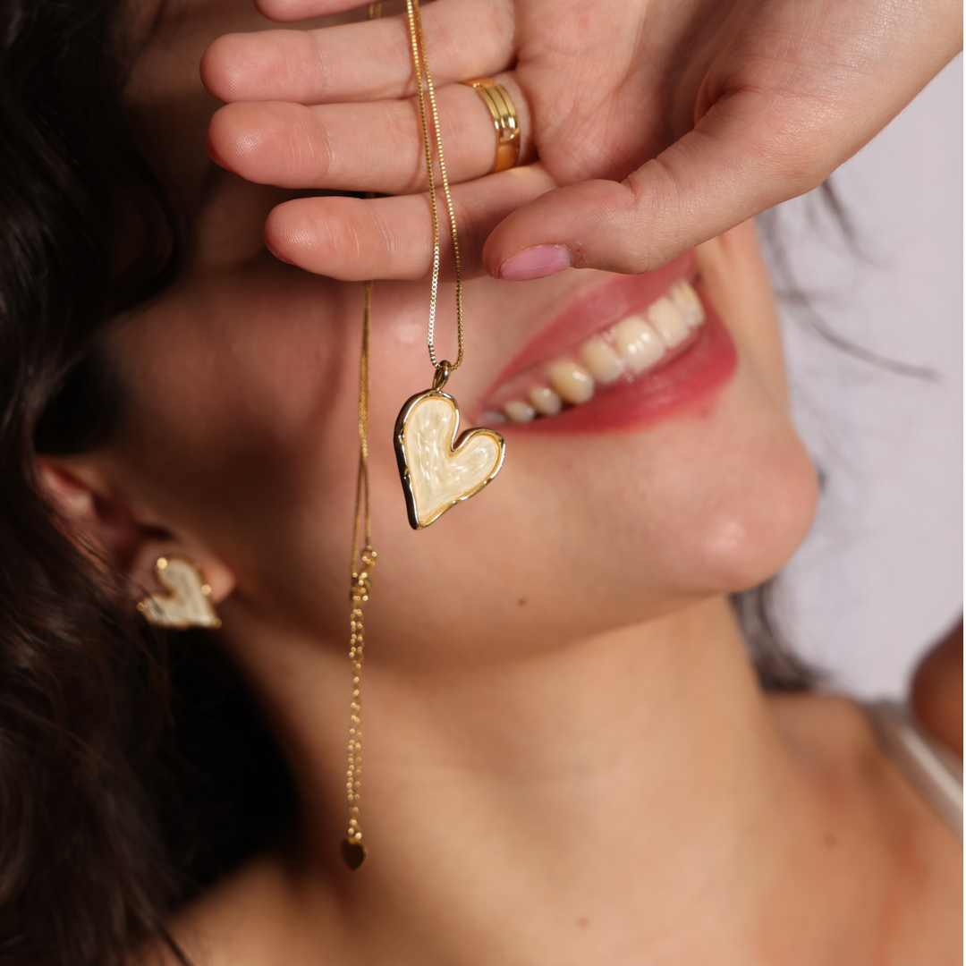 Collar Corazón VIVA - Baño de Oro 18K