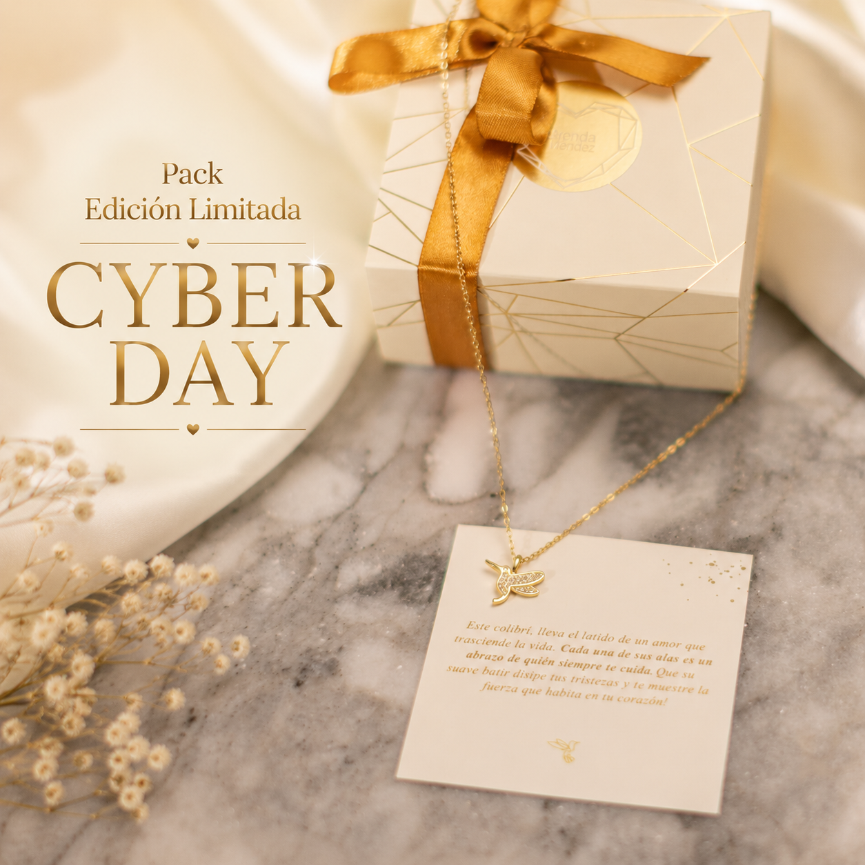 PACK COLIBRÍ CYBER "COLLAR + AROS REGALO"