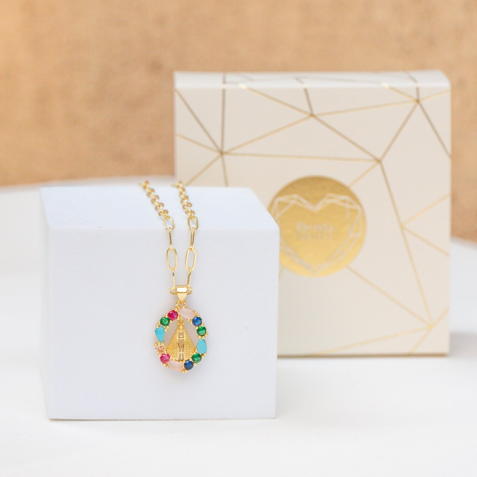 Collar Virgencita Multicolor