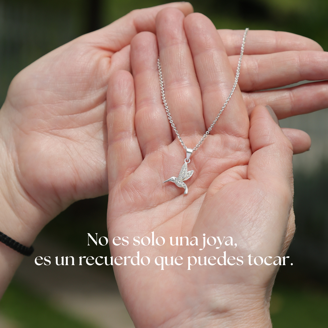 NUEVO COLLAR COLIBRÍ EN PLATA "UN AMOR QUE TRASCIENDE A LA VIDA"
