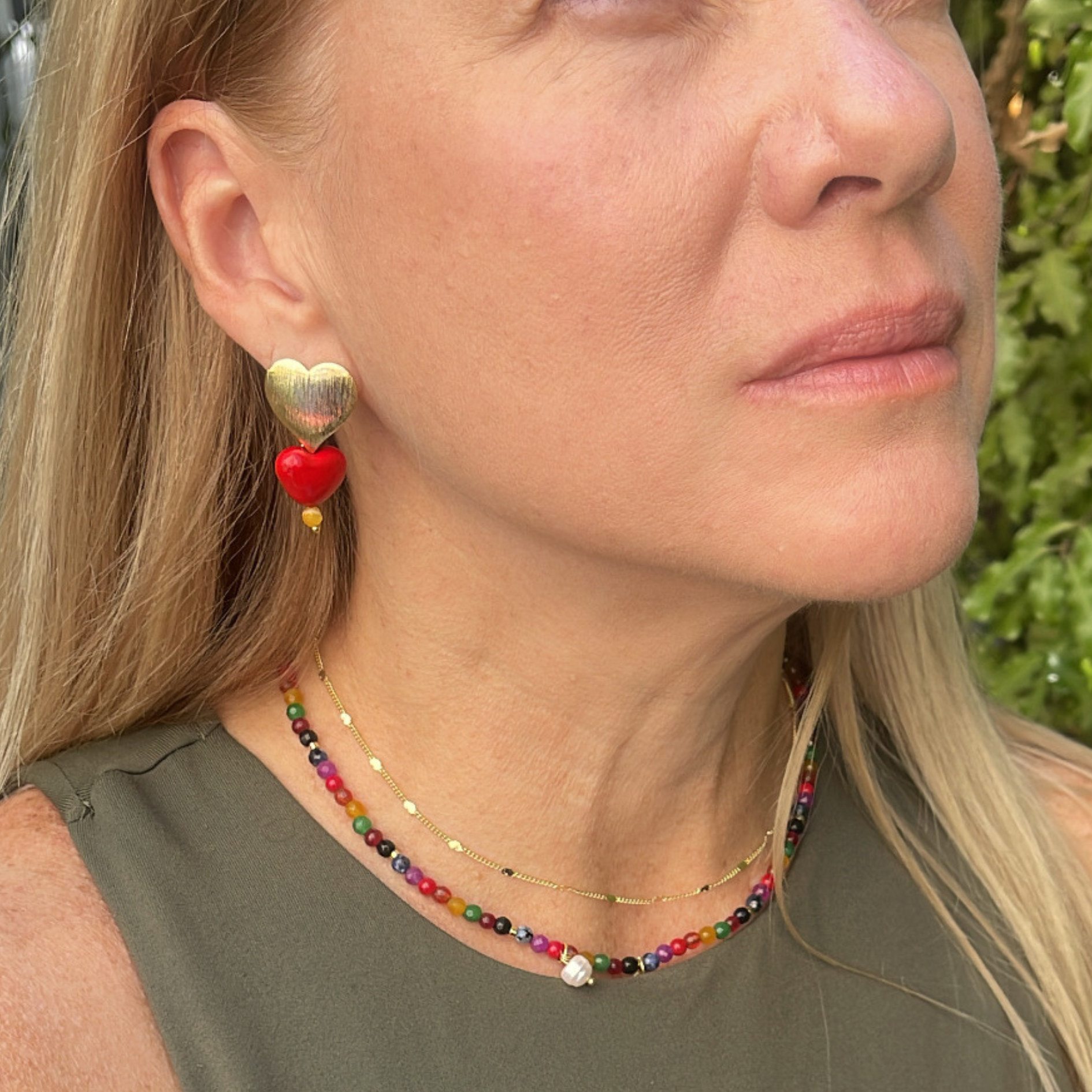 CONJUNTO "SIETE LATIDOS" COLLAR CORTO + PULSERA