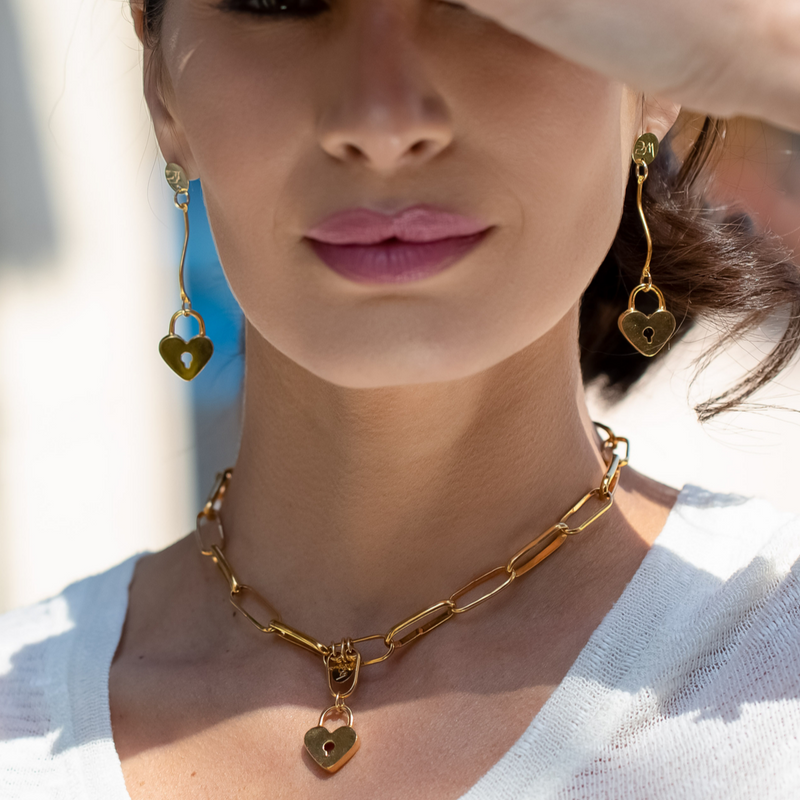 CHOKER CANDADO DE CORAZÓN