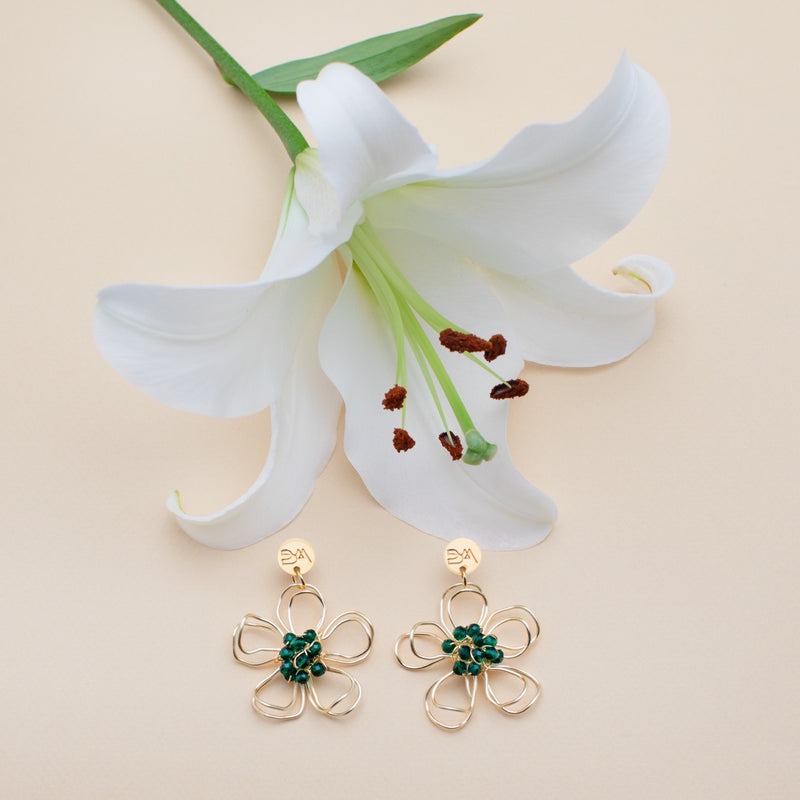 CONJUNTO ALHELI AROS + ANILLO